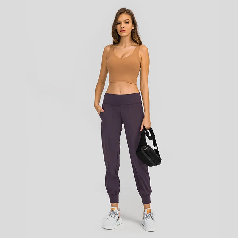 Naturally Soft Workout Gym Jogger Women 4-way Stretch Joggers With Pocket